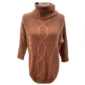 Express cowlneck knit sweater